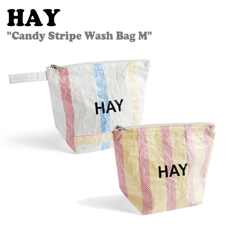 ヘイ トートバッグ ポーチ HAY メンズ レディース Candy Stripe Wash Bag M キャンディー ストライプ ウォッシュバッグ 全2色 9275263990 バッグ｜a-labs