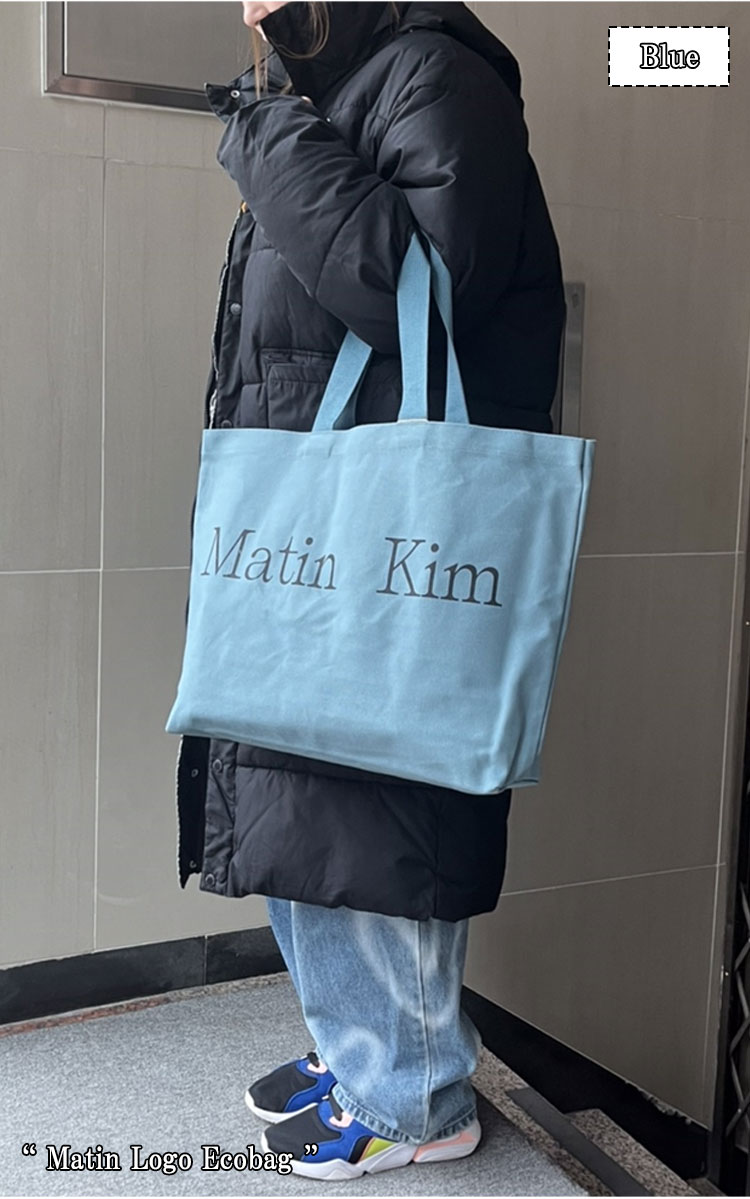 即納/国内配送 マーティンキム トートバッグ Matin Kim MATIN LOGO ECOBAG マーティン ロゴ エコバッグ 全5色 MK229DBG042M MK2400BG042M バッグ｜a-labs｜02