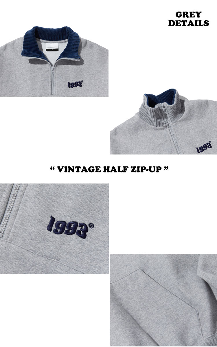 【即納カラー有/国内配送】1993スタジオ トレーナー 1993 STUDIO メンズ レディース VINTAGE HALF ZIP UP ビンテージ ハーフ ジップアップ 全10色 ウェア :ct 1921 vthfzip:a Labs