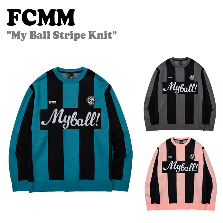 エフシーエムエム ニット FCMM My Ball Stripe Knit マイボール ストライプ ニット 全3色 FBCKSL3004BK/MI/PN ウェア :ct fc23 bfcksl300:a Labs