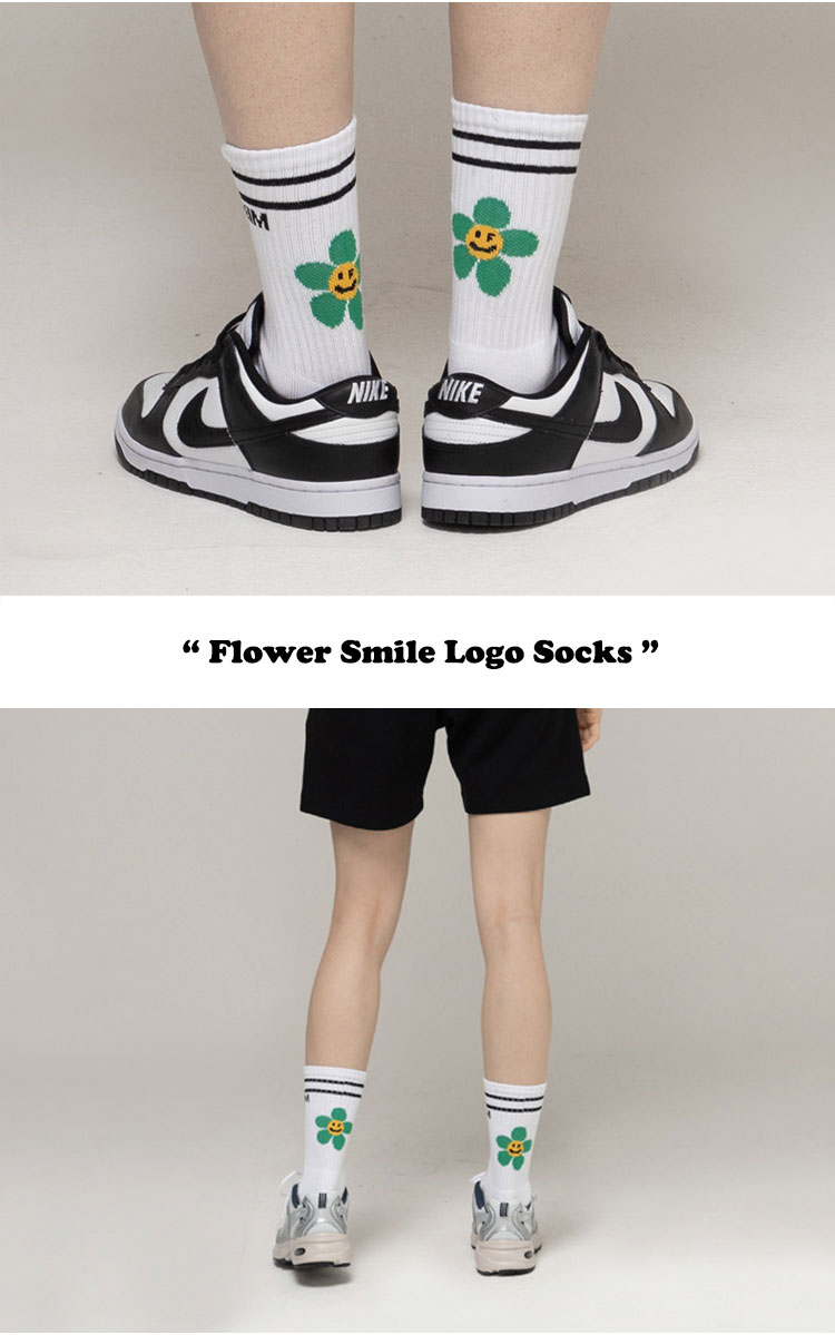 グレーバー 靴下 GRAVER 正規販売店 Flower Smile Logo Socks フラワー スマイル ロゴ ソックス 全5色 G(M)-S21-3-WE/9-WE/8-WE/10-WE G(M)-S23-1-WE ウェア｜a-labs｜02