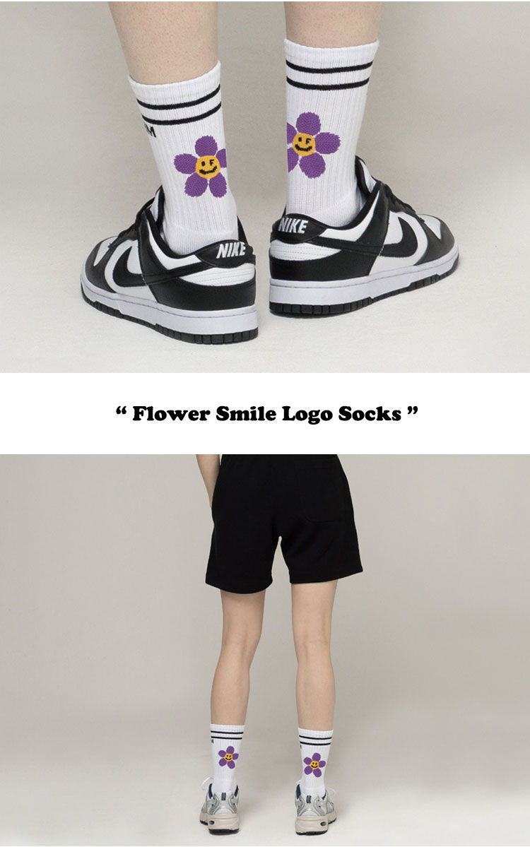 グレーバー 靴下 GRAVER 正規販売店 Flower Smile Logo Socks フラワー スマイル ロゴ ソックス 全5色 G(M)-S21-3-WE/9-WE/8-WE/10-WE G(M)-S23-1-WE ウェア｜a-labs｜03