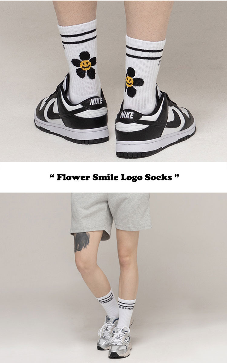 グレーバー 靴下 GRAVER 正規販売店 Flower Smile Logo Socks フラワー スマイル ロゴ ソックス 全5色 G(M)-S21-3-WE/9-WE/8-WE/10-WE G(M)-S23-1-WE ウェア｜a-labs｜04