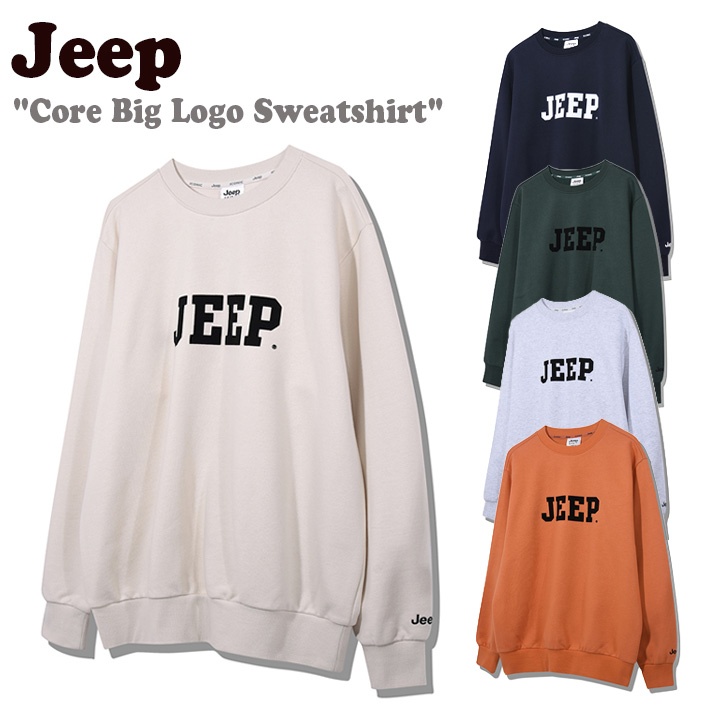 ジープ トレーナー Jeep メンズ レディース Core Big Logo Sweatshirt コア ビッグ ロゴ スウェットシャツ 全5色 JO3TSU803BK/GN/LE/NA/OR ウェア :ct jp23 3tsu803:a Labs