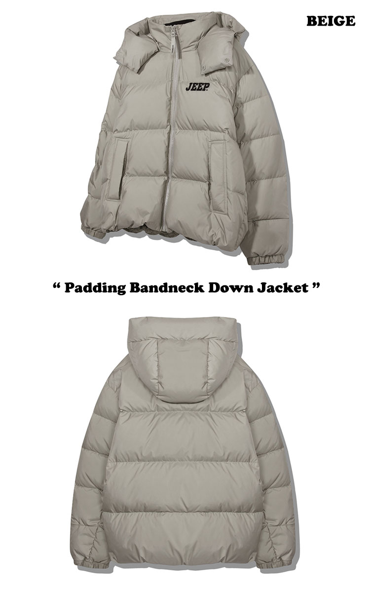 ジープ ダウンジャケット Jeep Padding Bandneck Down Jacket ぺディン バンドネック ダウン ジャケット BLACK BEIGE JO4JPU491BK/BE ウェア｜a-labs｜03