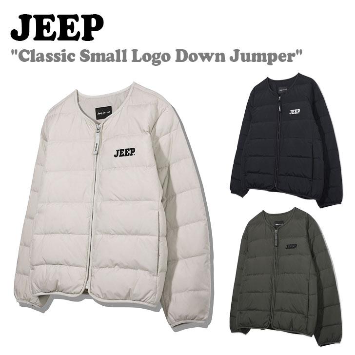 ジープ ダウン Jeep メンズ レディース Classic Small Logo Down Jumper クラシック スモール ロゴ ダウンジャンパー 全3色 JO4JPU492BK/LE/KH ウェア｜a-labs