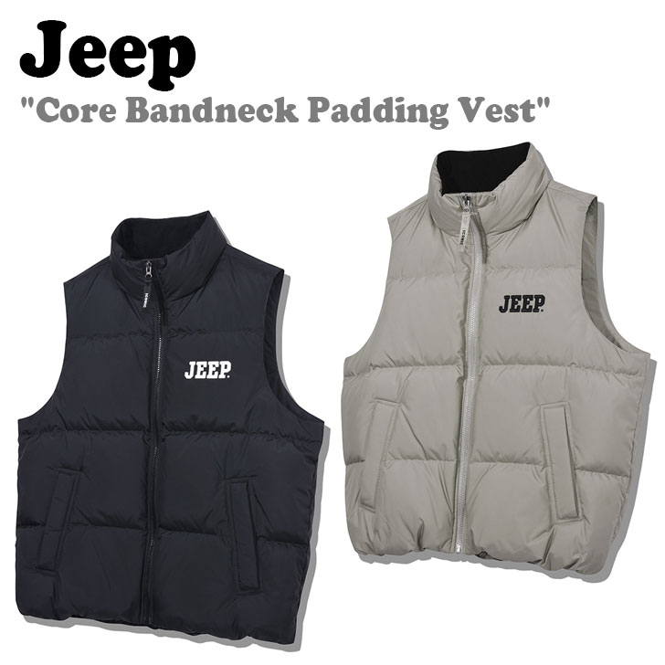 ジープ ベスト Jeep メンズ レディース Core Bandneck Padding Vest コア バンドネック ペディン ベスト BLACK ブラック BEIGE ベージュ JO4JPU691BK/BE ウェア :ct jp23 jo4jpu691:a Labs