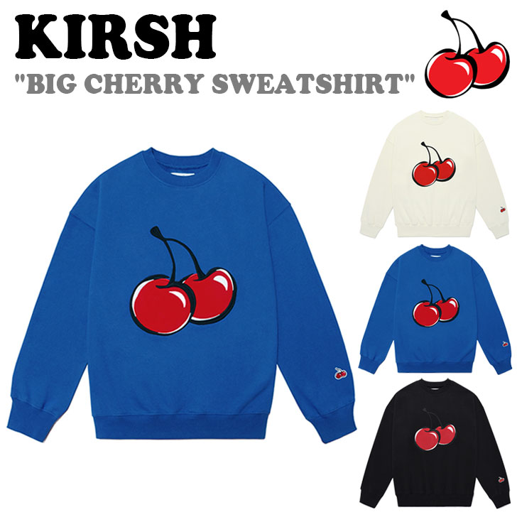 キルシー トレーナー KIRSH 正規販売店 BIG CHERRY SWEATSHIRT ビッグ チェリー スウェットシャツ アイボリー ブルー ブラック KKRFCTM514E ウェア :ct ki20 jakt01:a Labs