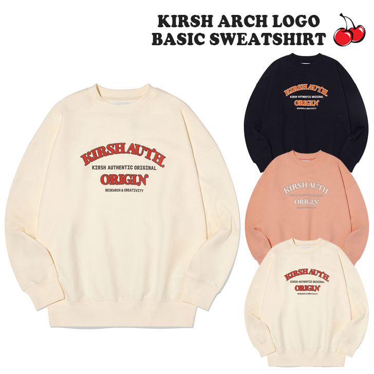 キルシー トレーナー KIRSH 正規販売店 KIRSH ARCH LOGO BASIC