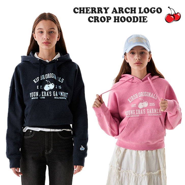 キルシー パーカー KIRSH 正規販売店 CHERRY ARCH LOGO CROP HOODIE チェリー アーチ ロゴ クロップ フーディー 全3色 KKSSCTH501M ウェア :ct ki24 cth501m:a Labs