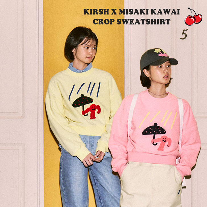 キルシー トレーナー KIRSH 正規販売店 KIRSH X MISAKI KAWAI CROP