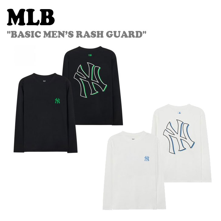 エムエルビー 水着 MLB BASIC MEN S RASH GUARD ベーシック メンズ ラッシュガード WHITE ホワイト BLACK ブラック 3LSWB3033 50BKS/50WHS ウェア :ct ml23 3lswb3033:a Labs