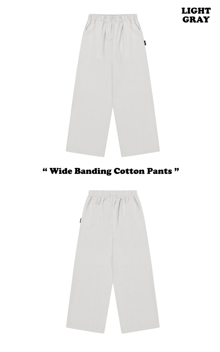 ムアムア ズボン muahmuah ムーアムーア レディース Wide Banding Cotton Pants ワイド バンディング コットン パンツ 全3色 MUP24102 ウェア｜a-labs｜04