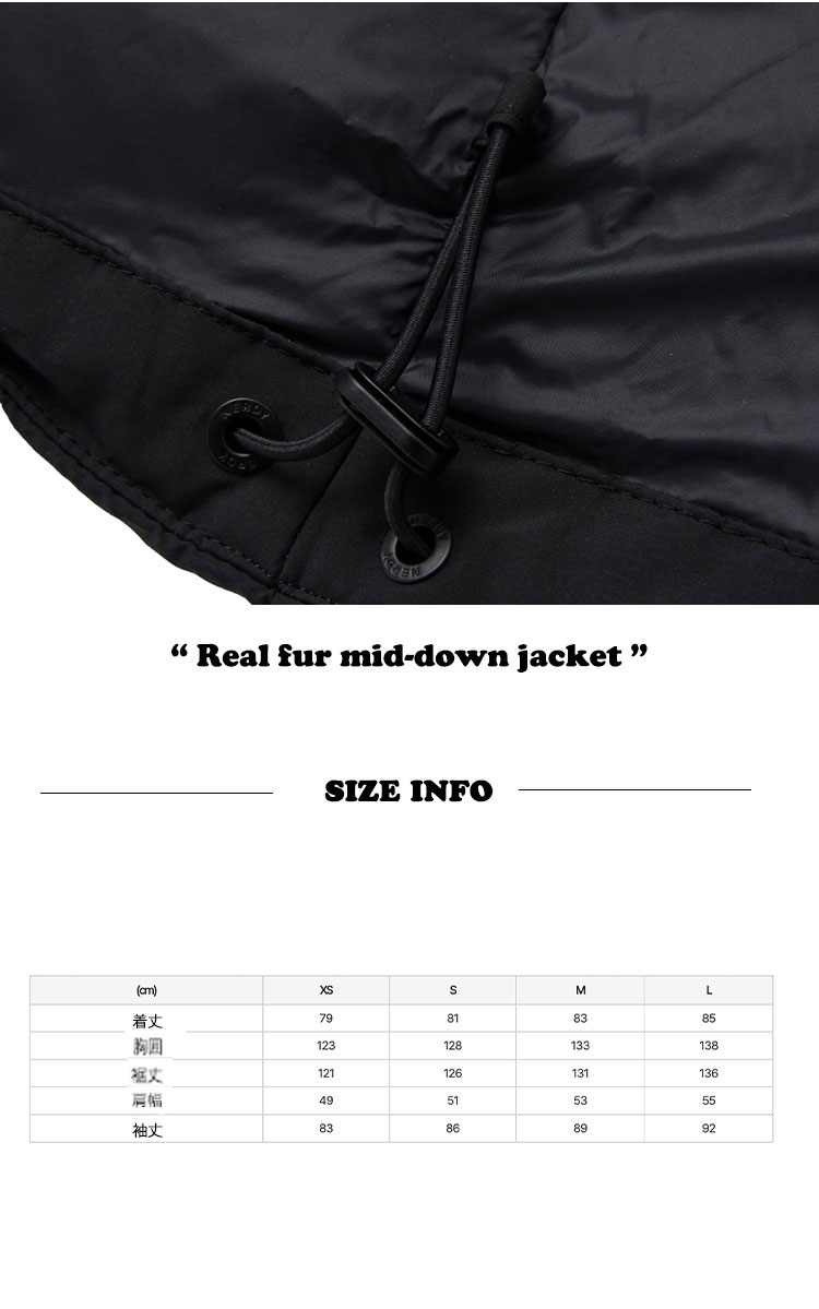ノルディ ダウンジャケット NERDY ノルディー Real Fur Mid Dawn Jacket リアル ファー ミッド ジャケット 全2色 PNEW23DJ0601/30 ウェア｜a-labs｜04