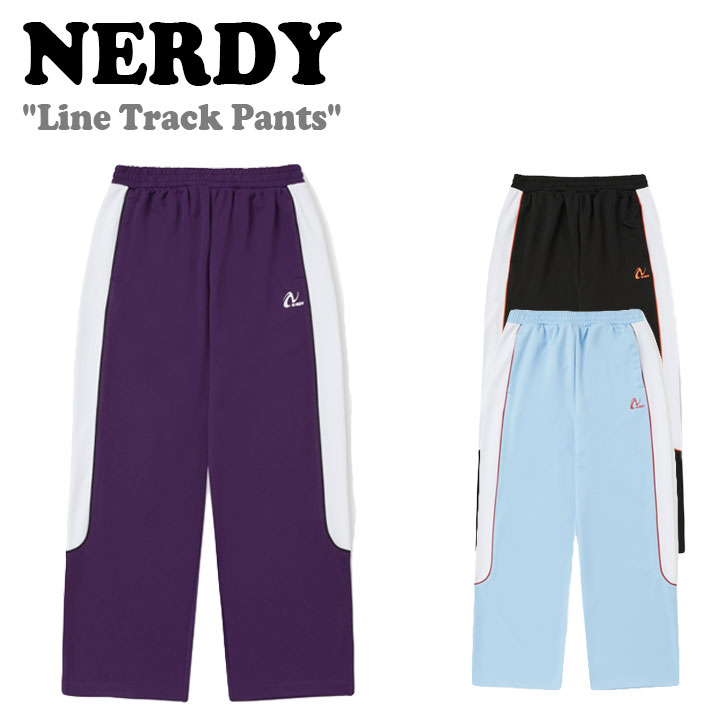 ノルディ ボトムス NERDY Line Track Pants ライン トラックパンツ DARK PURPLE ダークパープル BLACK ブラック SKY BLUE スカイブルー ノルディー ウェア :ct nr23 linetrpts:a Labs