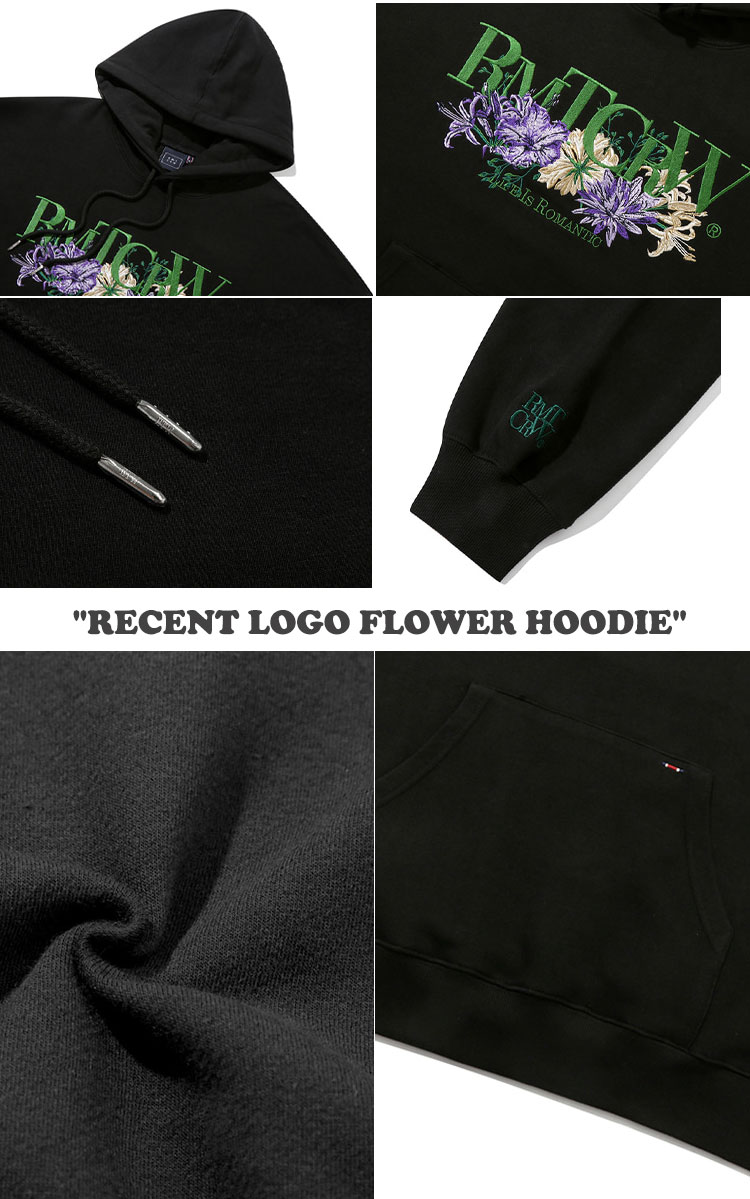 ロマンティッククラウン パーカー ROMANTIC CROWN 正規販売店 RECENT LOGO FLOWER HOODIE リーセント ロゴ フラワー 全3色 22RCFWTHDU002LG/CH/BK ウェア｜a-labs｜08