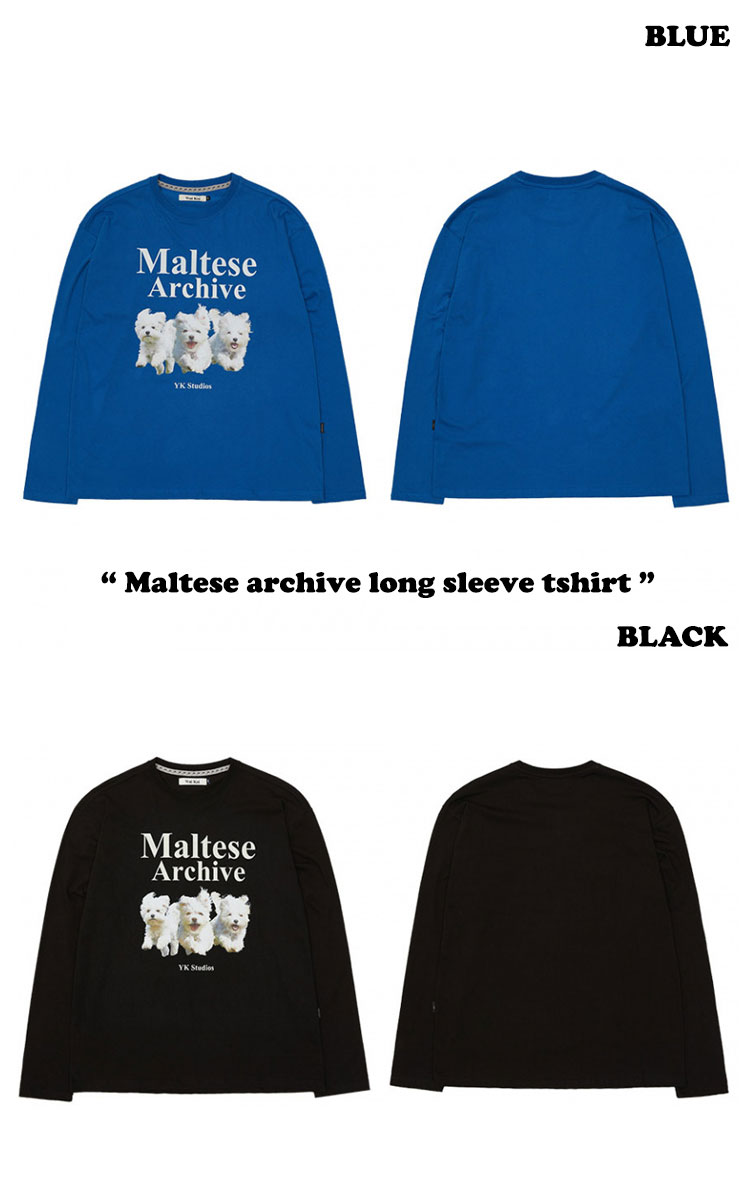 ワイケイ 長袖Tシャツ WAI KEI メンズ レディース Maltese archive long sleeve Tshirt マルチーズ アーカイブ 長袖 Tシャツ 全6色 YK23FATS01 ウェア｜a-labs｜04