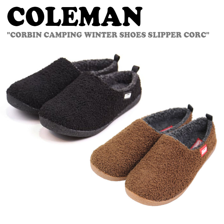 コールマン ミュール COLEMAN CORBIN CAMPING WINTER SHOES SLIPPER CORC スリッパ BLACK BROWN 21-CORBIN シューズ