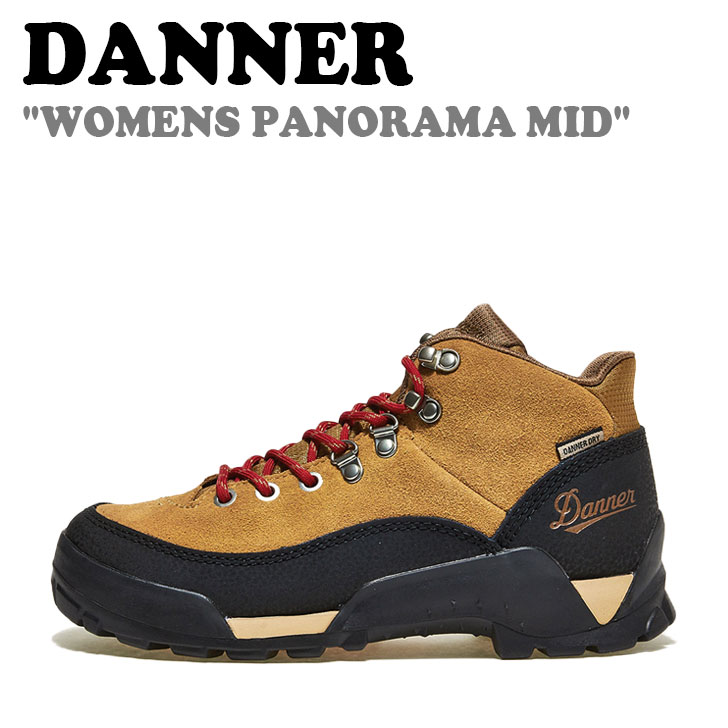 ダナー スニーカー DANNER レディース WOMENS PANORAMA MID ウィメンズ パノラマ ミッド BROWN ブラウン RED レッド 63434 シューズ