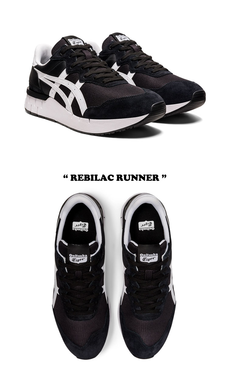 オニツカタイガー スニーカー Onitsuka Tiger メンズ レディース REBILAC RUNNER レビラック ランナー BLACK ブラック WHITE ホワイト 1183A396-002 シューズ RUNNER オニツカタイガー スニーカー Onitsuka Tiger メンズ レディース REBILAC レビラック ランナー BLACK ブラック WHITE ホワイト 1183A396
