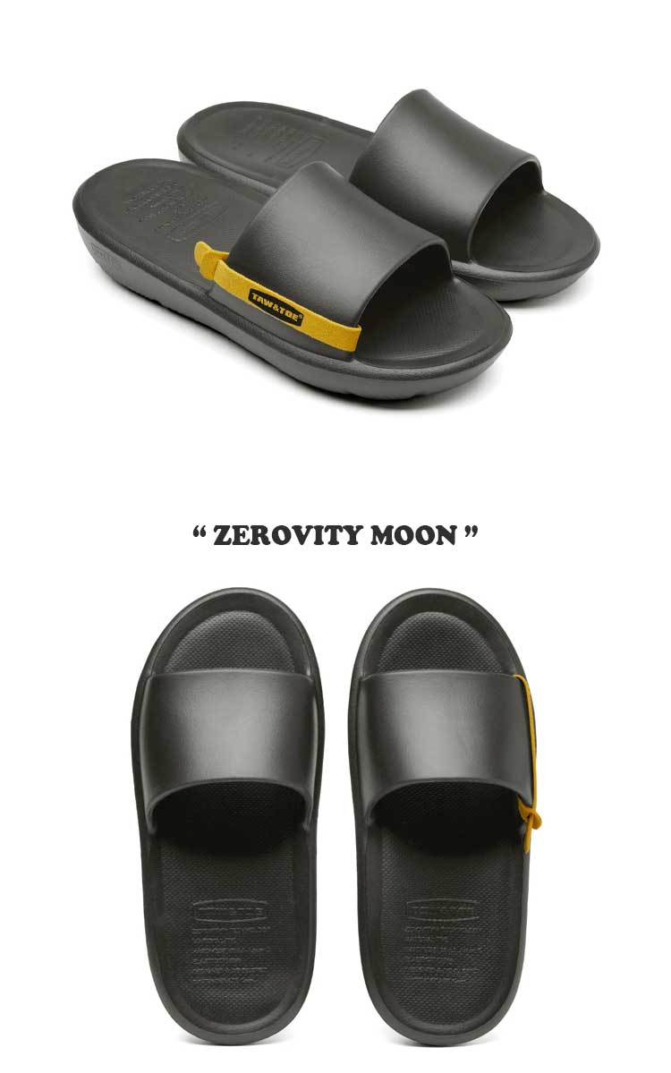 トー＆トー サンダル TAW＆TOE メンズ レディース ZEROVITY MOON ゼロビティ ムーン SLIDE スライド CHARCOAL チャコール Z-SL-CHAU シューズ｜a-labs｜02