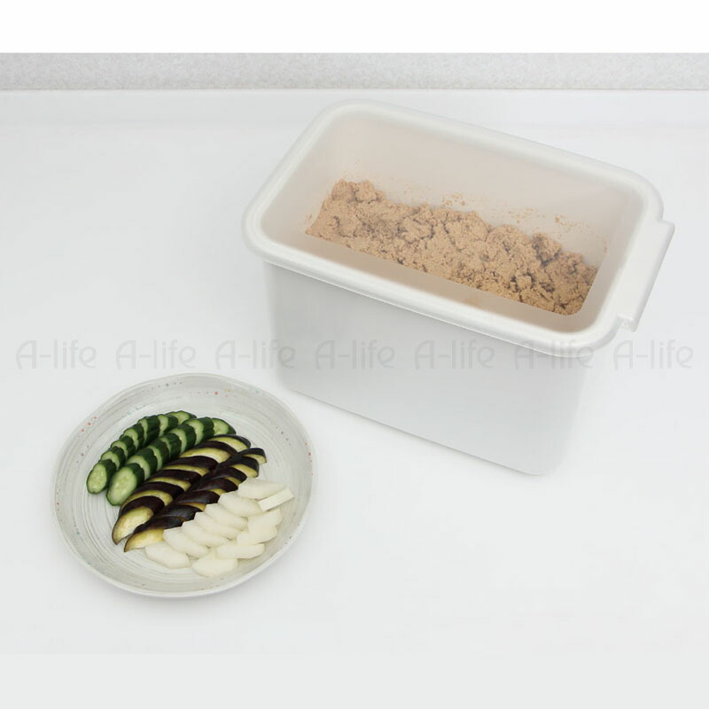 ぬか漬け容器 角型 7.5L 白 パッキンゴム ぬか漬け 漬物容器 漬物 容器