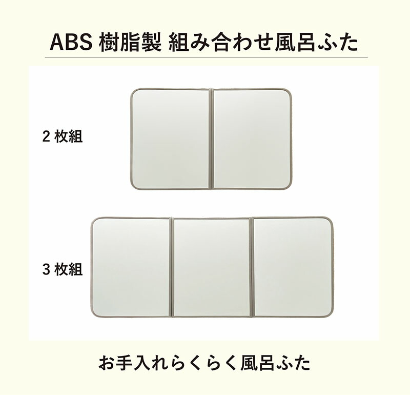 風呂ふた 組合せ 73×148cm・3枚組 UV加工 防カビ 加工 軽量 風呂蓋