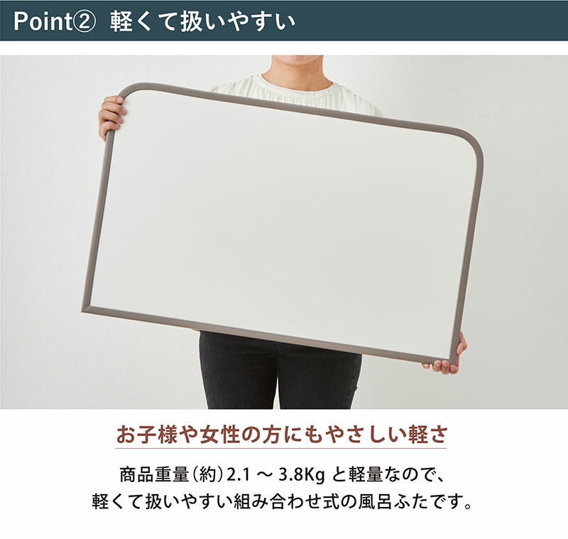 爆買 風呂ふた 組合せ 73×148cm・3枚組 UV加工 防カビ 加工 軽量 風呂