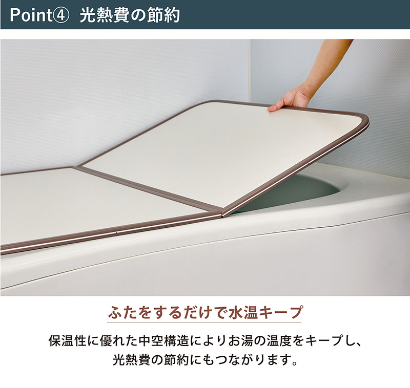 爆買 風呂ふた 組合せ 73×128cm・3枚組 UV加工 防カビ 加工 軽量 風呂