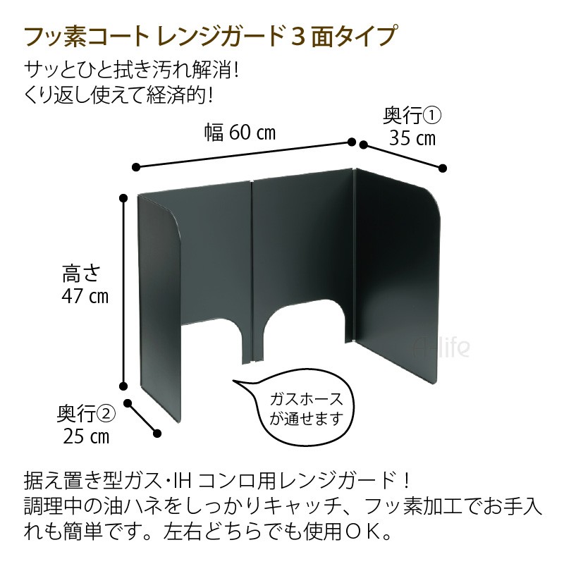 市場 送料無料 フッ素コート レンジガード 高木金属