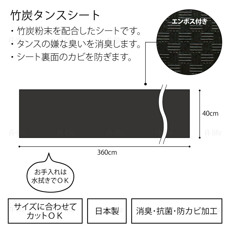 抗菌防カビ消臭タンスシート日本製