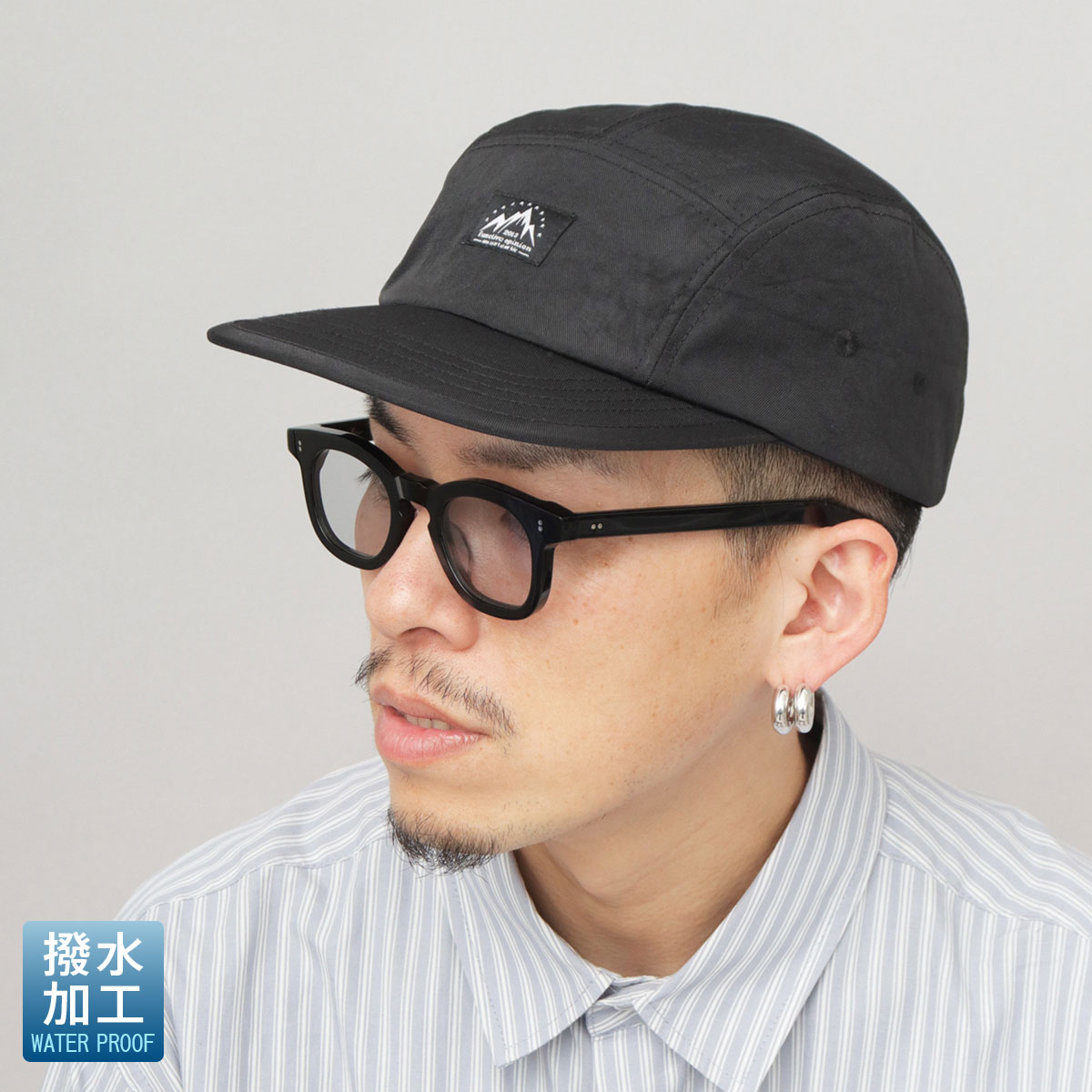 A.M.S. キャップ ジェットキャップ メンズ レディース 帽子 浅め 撥水
