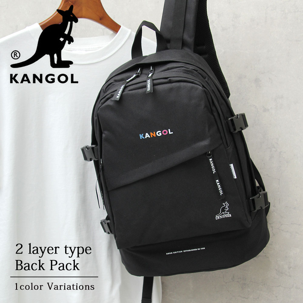 KANGOL カンゴール リュック ブラック KGSA-BG00197 KANGOL カンゴール リュック リュックサック デイパック バック