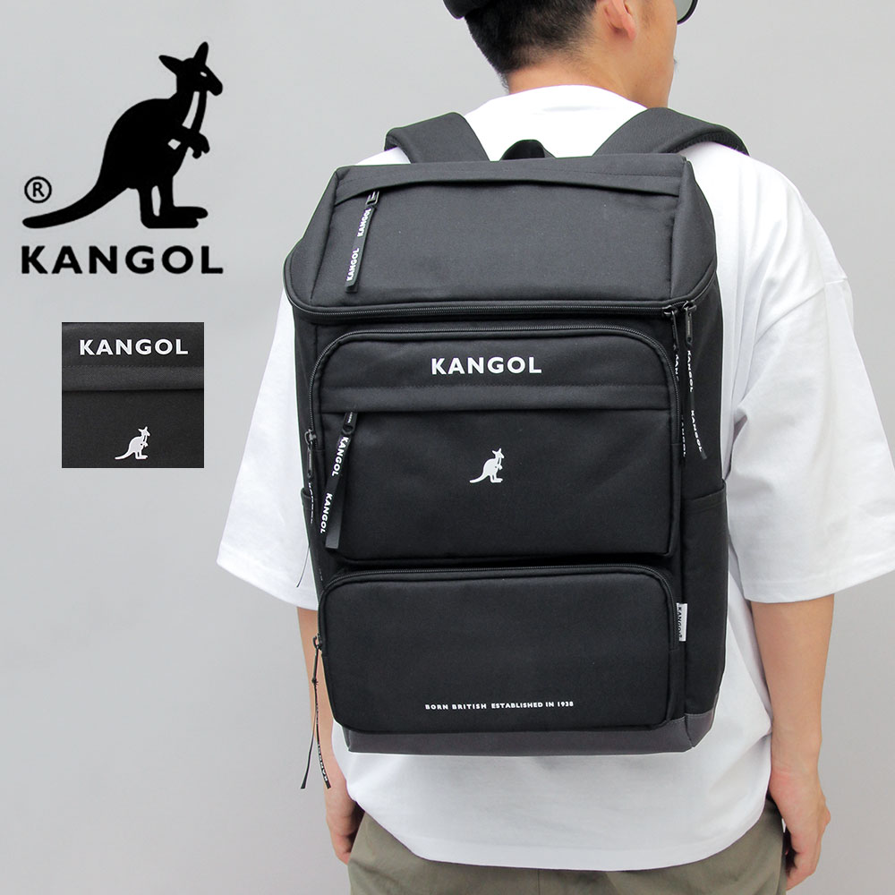 新品送料無料KANGOL(カンゴール) スクエアリュック クロ/アカ KANGOL カンゴール kANGOL リュック リュックサック バック
