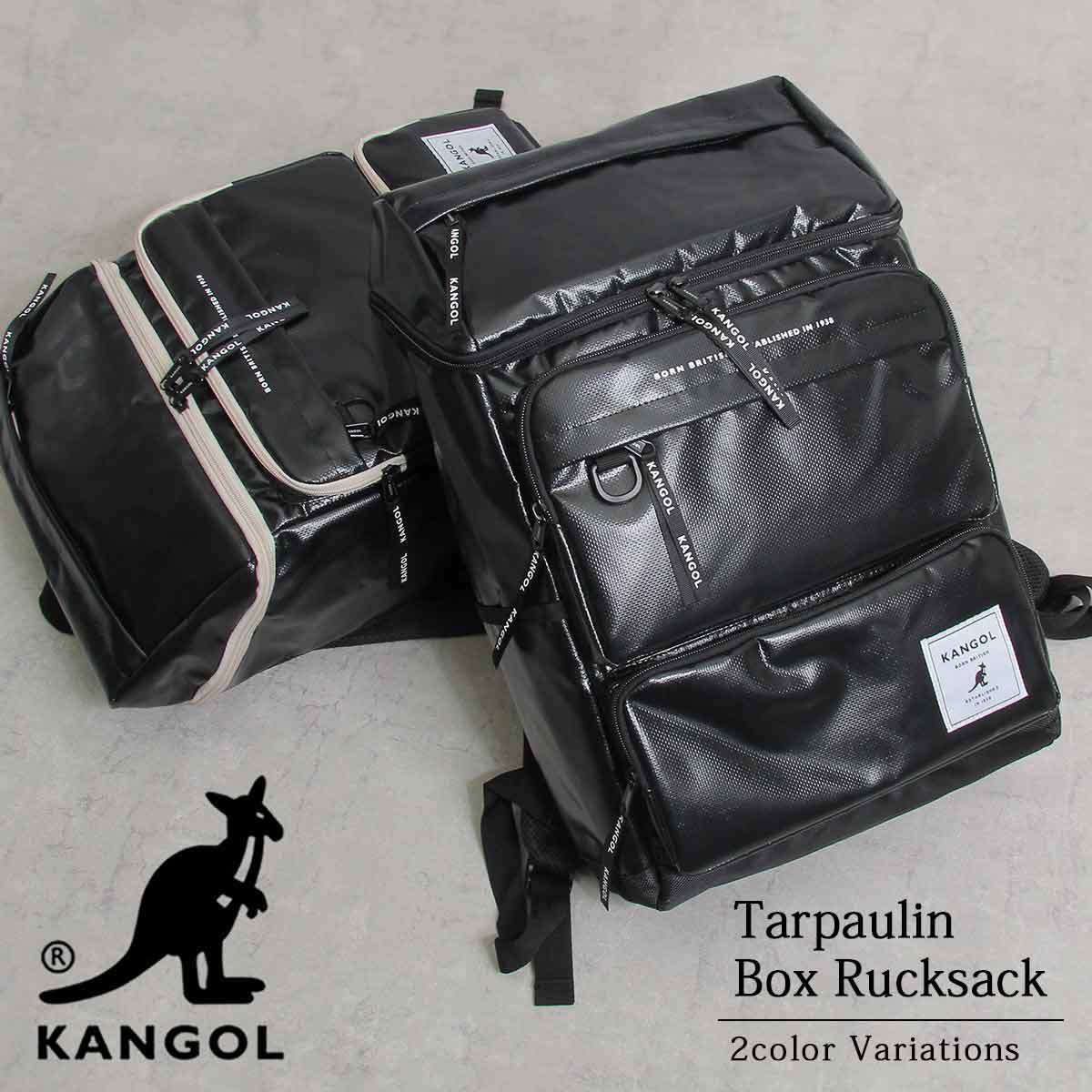 カンゴール KANGOL リュック リュックサック バックパック メンズ 大容量 大きめ 黒 ボックス型 通販  