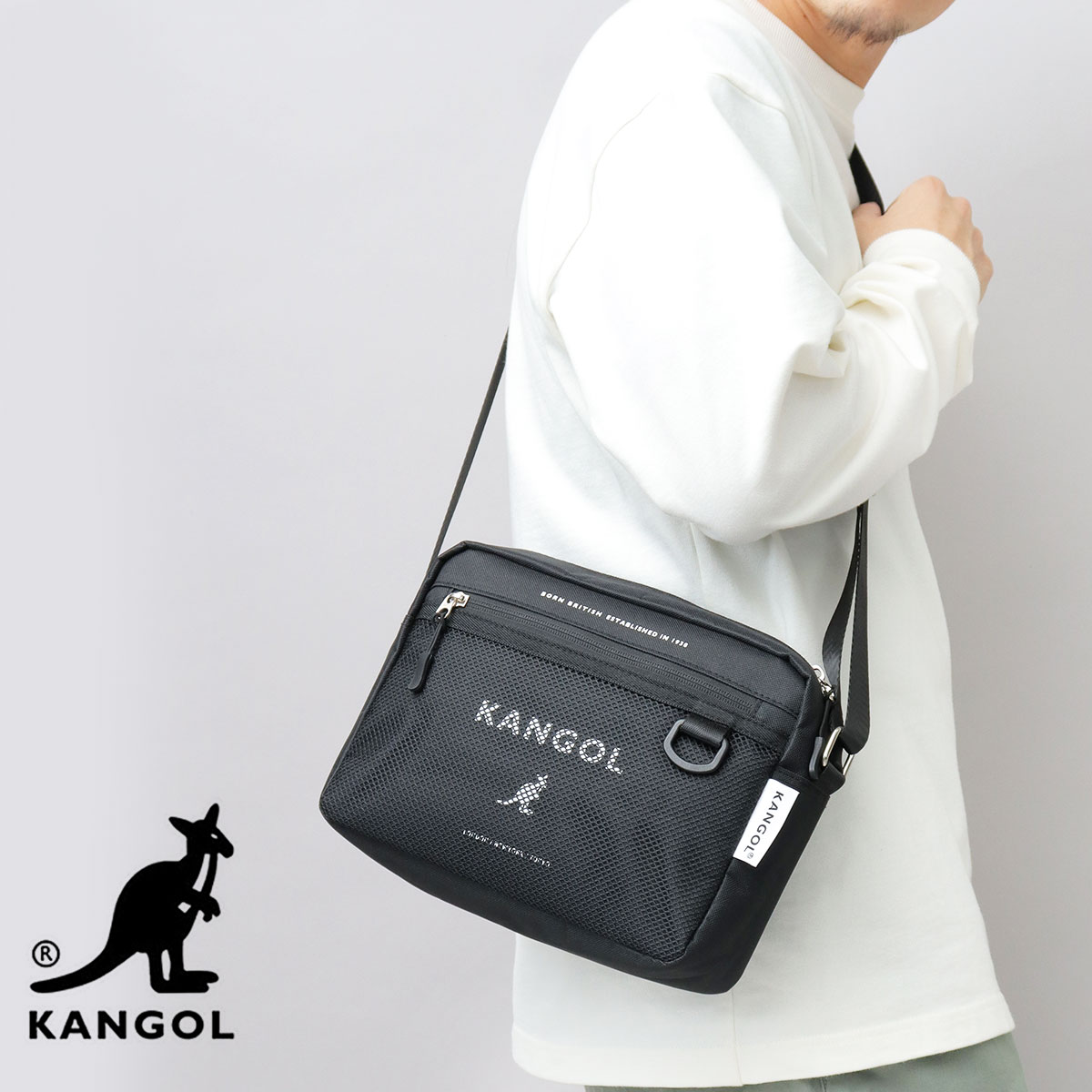 KANGOL（カンゴール） ショルダーバッグ メンズ レディース スクエア