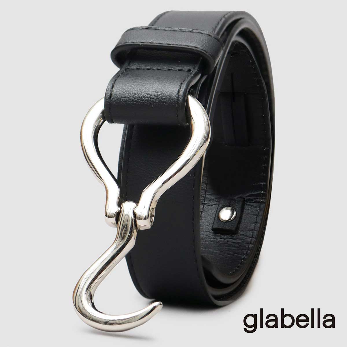 glabella（グラベラ） ベルト メンズ おしゃれ フック型 バックル 細