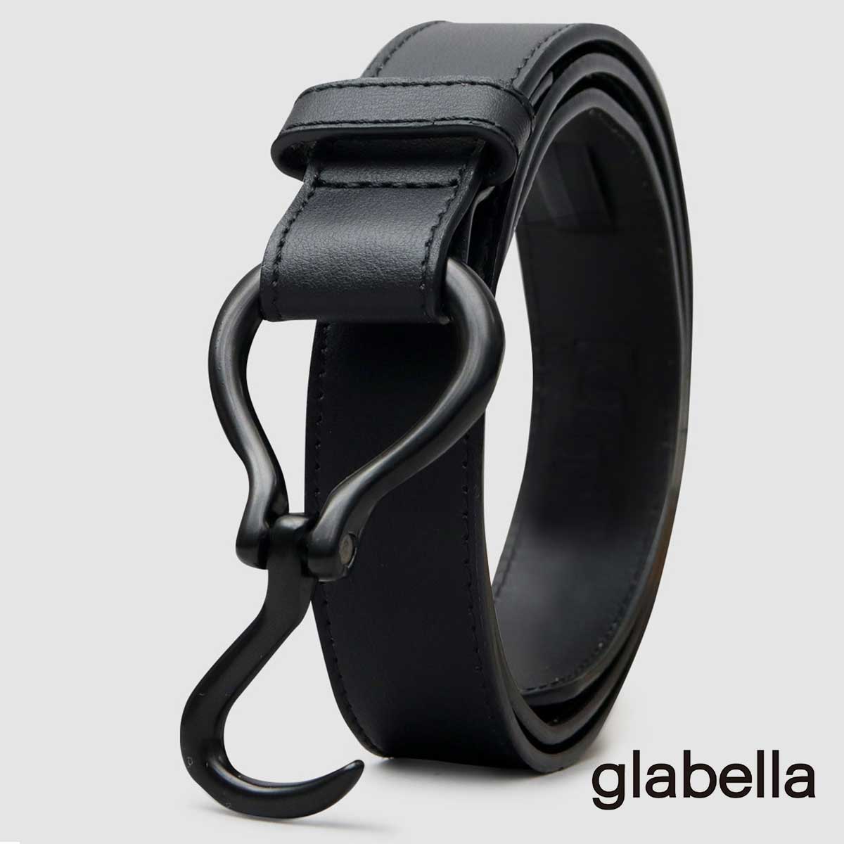 glabella（グラベラ） ベルト メンズ おしゃれ フック型 バックル 細