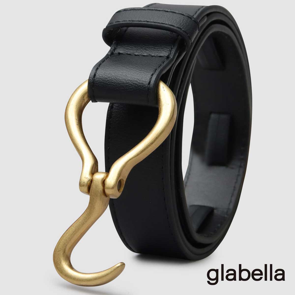 glabella（グラベラ） ベルト メンズ おしゃれ フック型 バックル 細