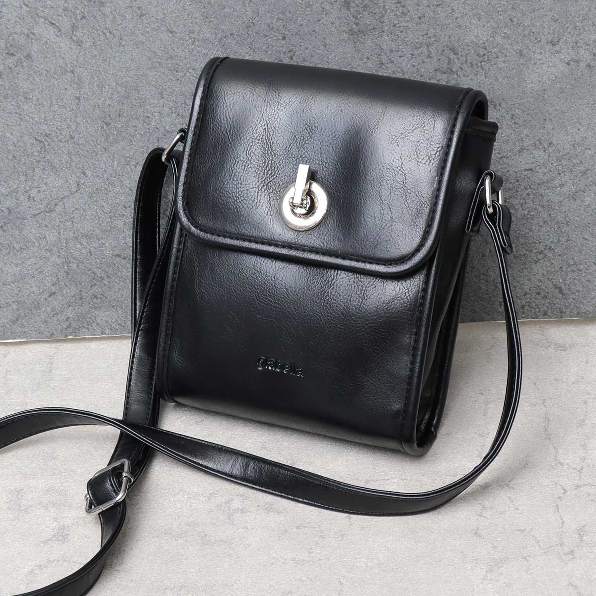 glabella ミニショルダーバッグ ショルダーバッグ メンズ 縦型