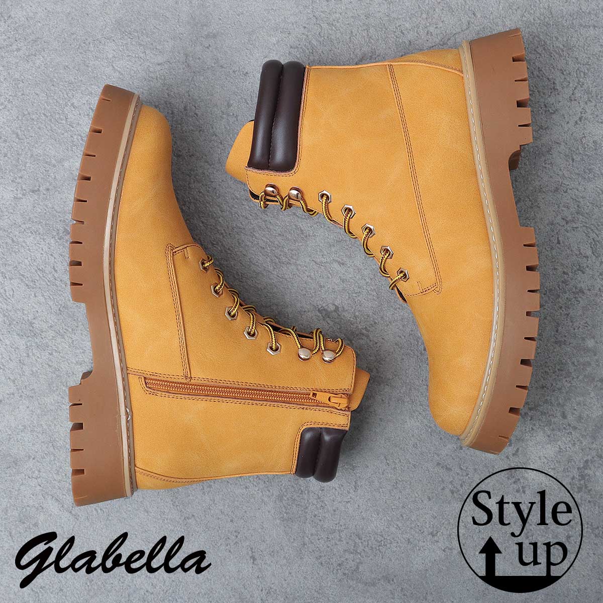 glabella（グラベラ） ブーツ メンズ ショートブーツ マウンテンブーツ 
