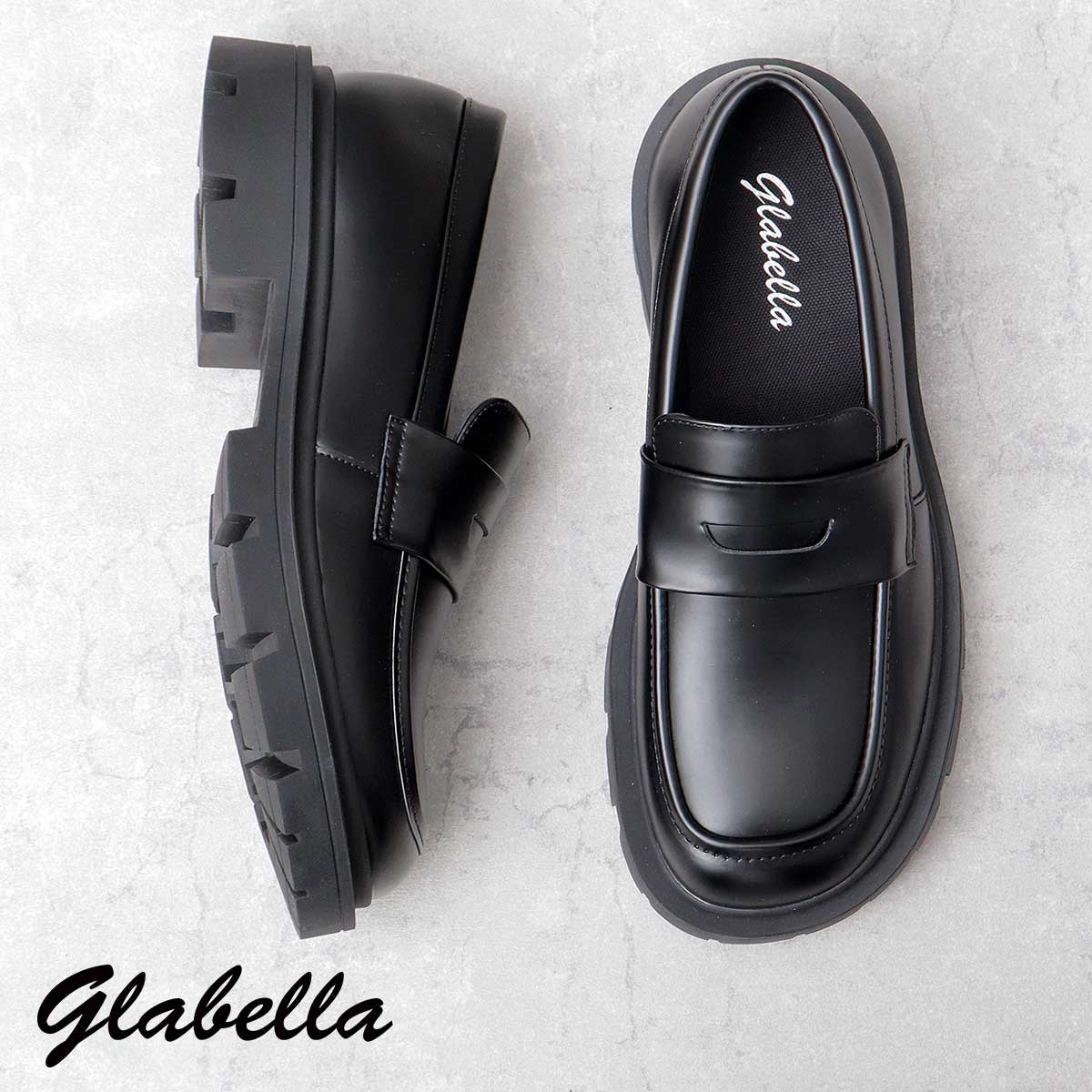 glabella（グラベラ） 在庫限り45%OFFクーポン 厚底ローファー メンズ