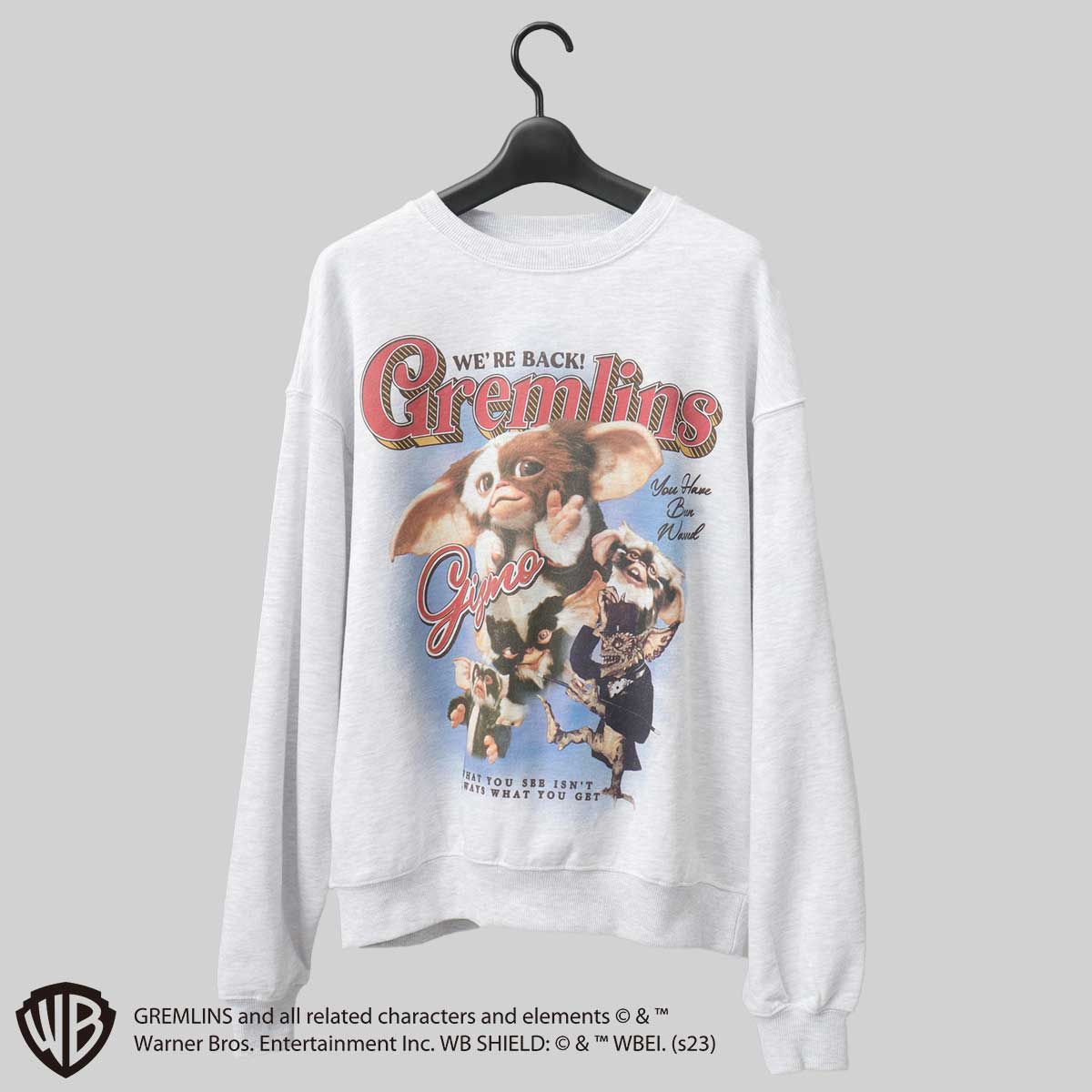 MUVEIL限定 グレムリン スウェット トレーナー スウェット 「GREMLINS」別注 グレムリン ロックフォト