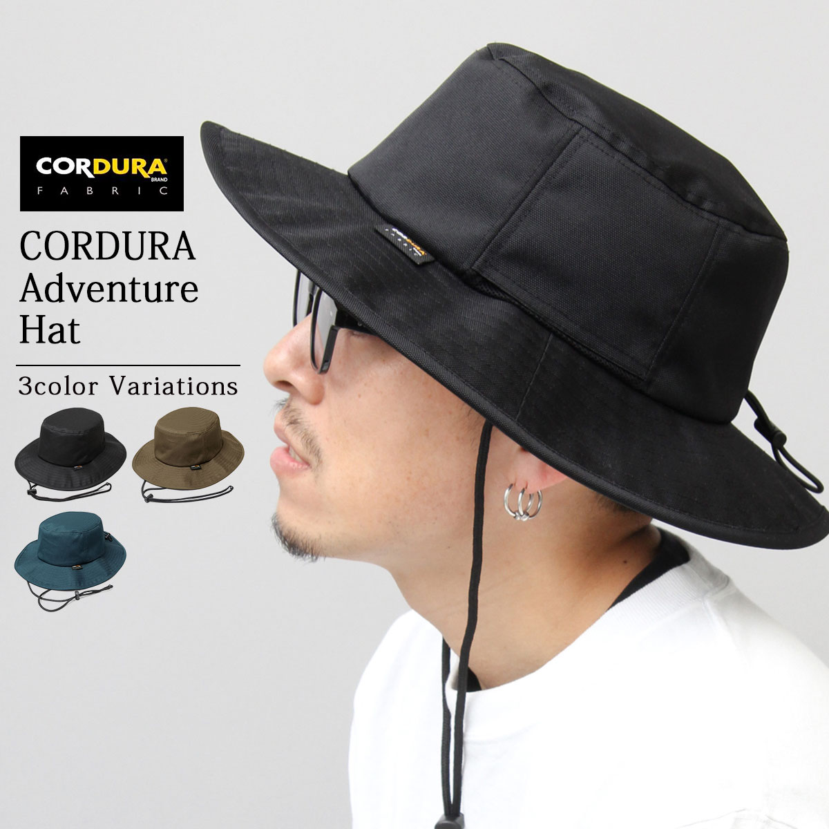 正規品　Supreme サファリハット　マウンテンハット　帽子　ブラック　黒 Supreme(シュプリーム) / ハット/--/BLK/メンズ/サファリハット