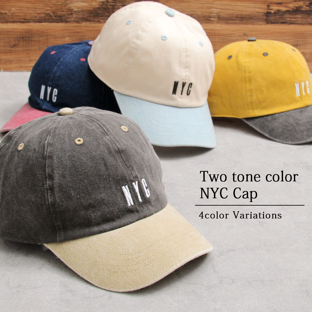 キャップ 帽子 メンズ レディース ローキャップ 刺繍 NYC ストリート カジュアル 通販  