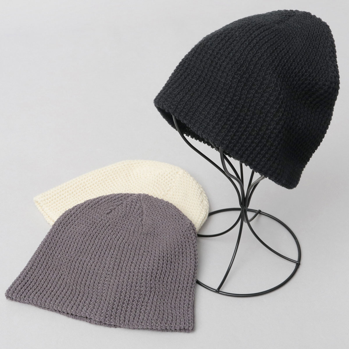 A.M.S. ニット帽 ワッチキャップ メンズ レディース ワッフルニット
