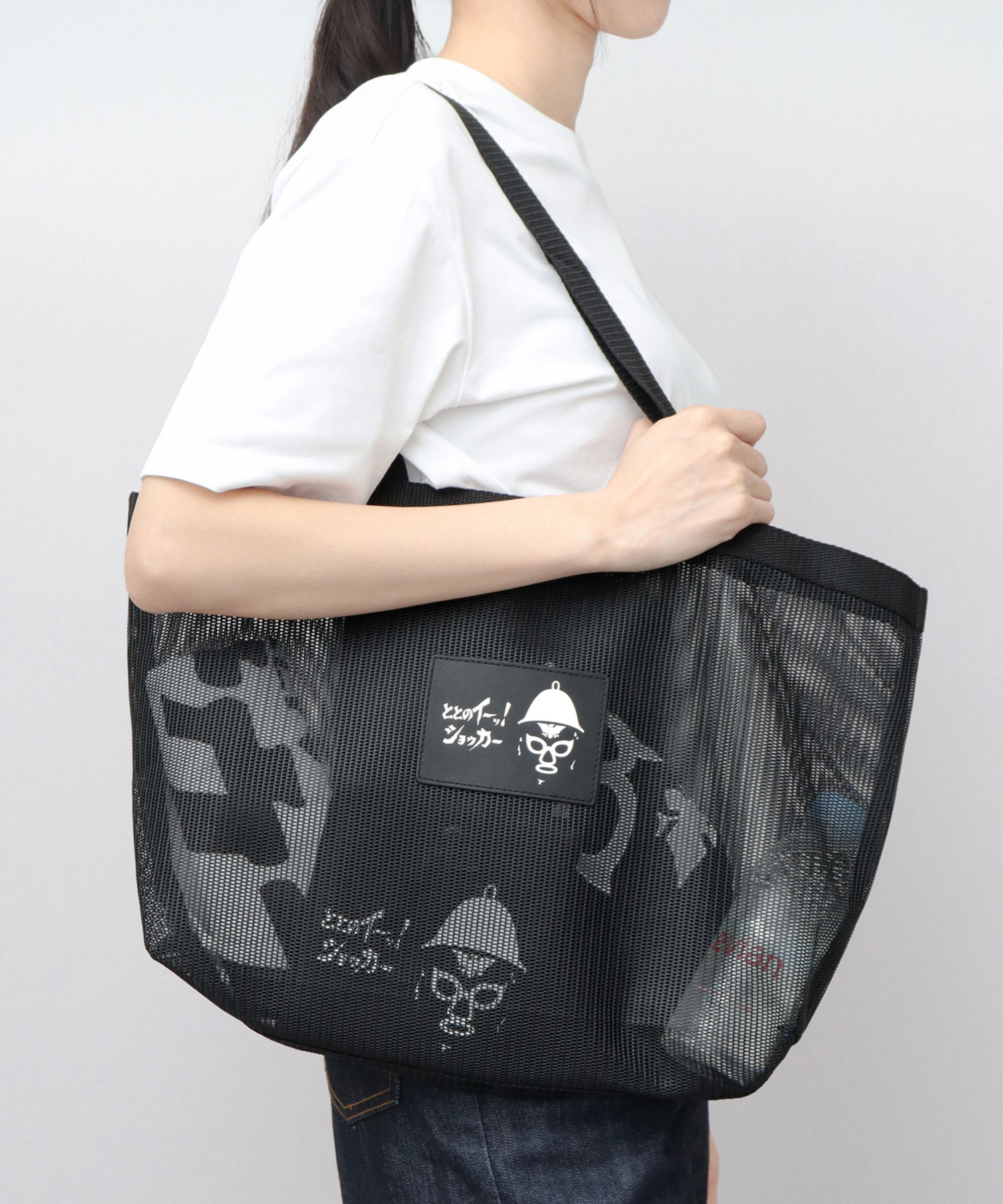 A.M.S. ショッカー サウナバッグ メッシュトート 大容量 スパバッグ