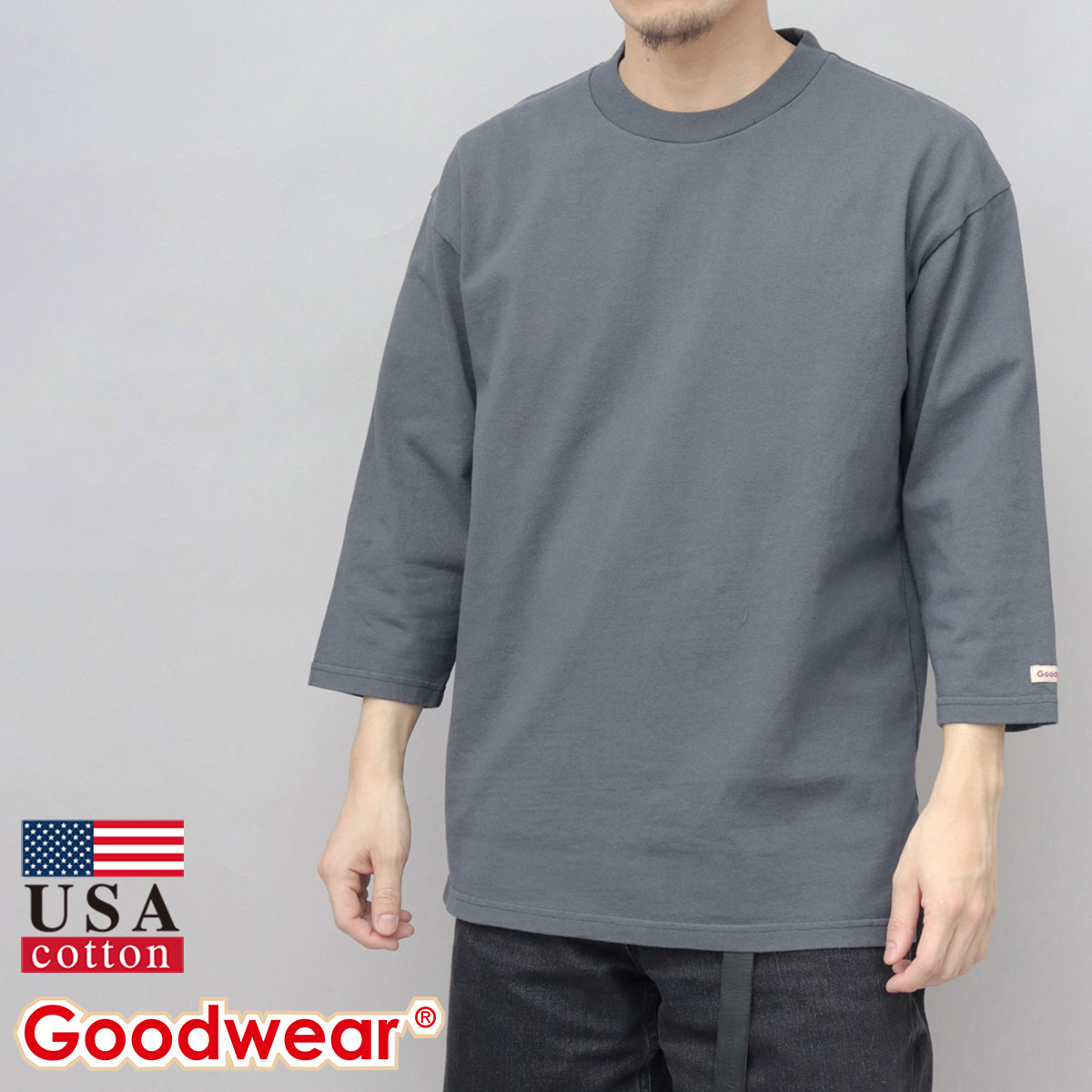 Goodwear（グッドウェア） 【2026年新色追加】Goodwear tシャツ 7分袖 