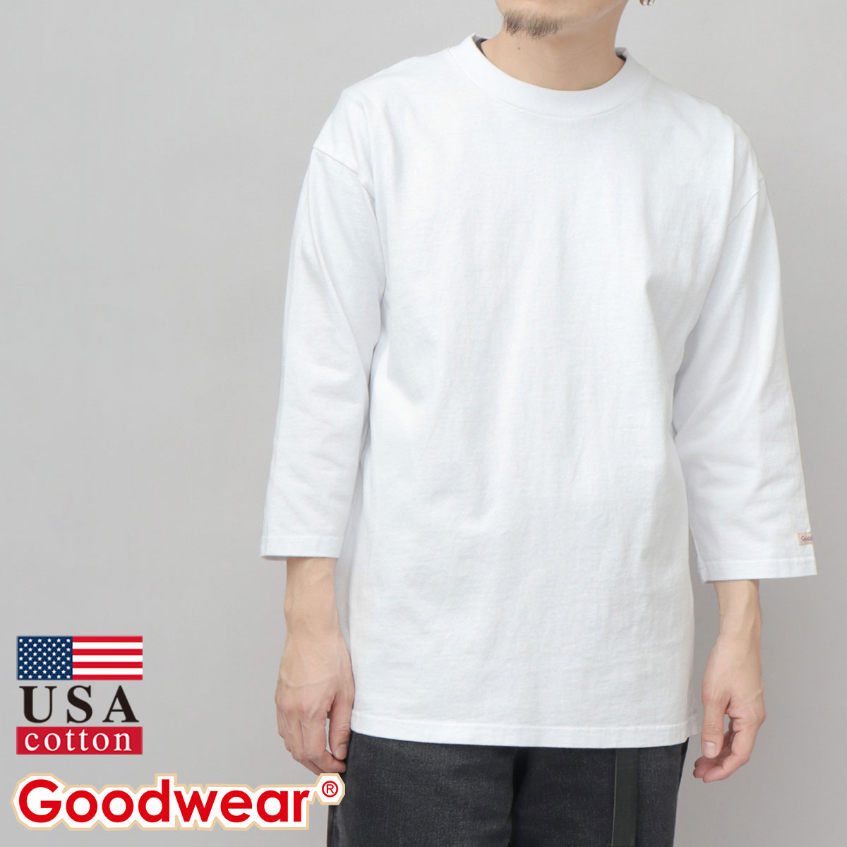 Goodwear（グッドウェア） 【2026年新色追加】Goodwear tシャツ 7分袖 
