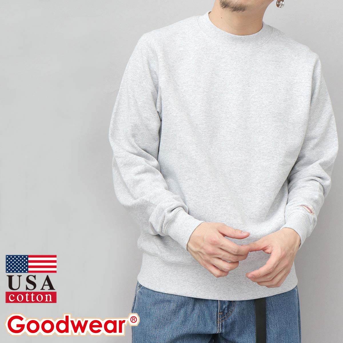 Goodwear（グッドウェア） スウェット トレーナー 長袖 クルーネック